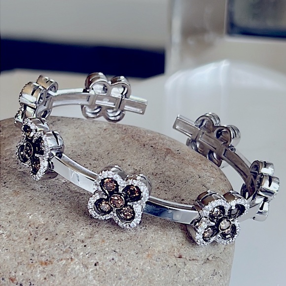 18 karat gold, and 3 carat diamond bracelet - Picture 4 of 17